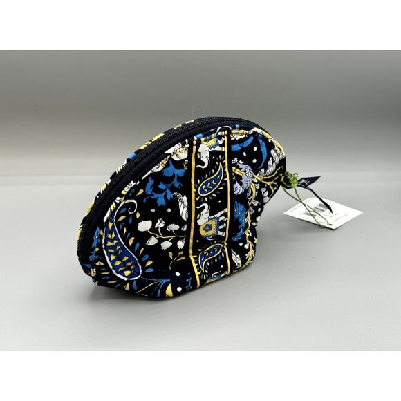 Vera Bradley Mirror Cosmetic Makeup Case Ellie Blue NWT - Picture 2 of 2